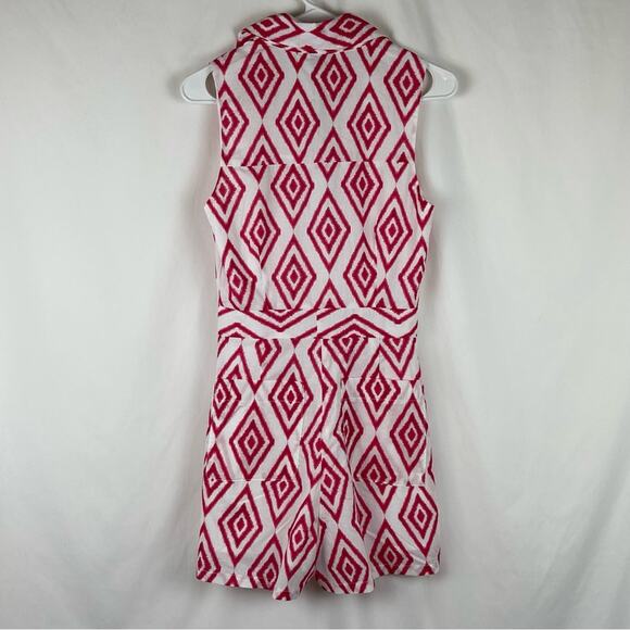 Willa Story Reddish Pink Feminine Coastal Grandma Layla Romper NWT Size XS - Picture 5 of 16